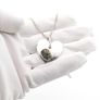 Vintage Sterling Silver And Druzy Pendant Necklace Image 8