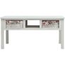 Coffee Table White 99.5x60x48 cm Wood Image 2