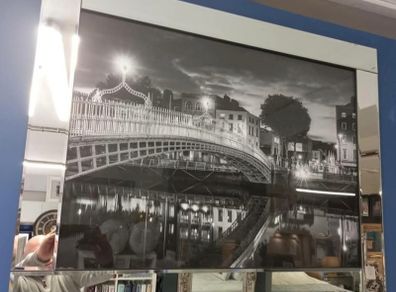 Mirror Framed Halfpenny Bridge Image