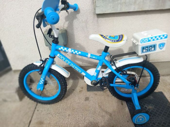 Kids police patrol bike size 14 inch wheels