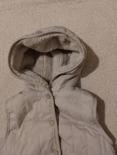 Zara Kids Faux Fur Reversible Gilet Jacket