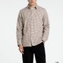 SELECTED HOMME Navy & White Superior Egyptian Cotton check shirt with button down collar Sz L - Rrp 75 (New) Image 4