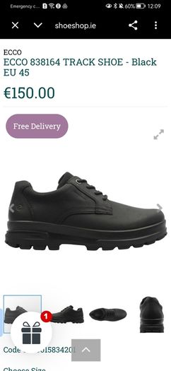 Brand new ECCO Rugged Track shoes  never worn!