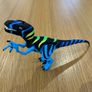 Vintage Jurassic Park Chaos Effect Raptor Image 4