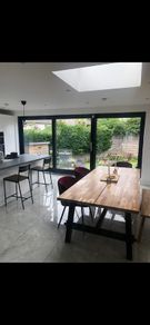 6 Seater Kitchen Table and 2 benches