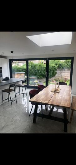 6 Seater Kitchen Table and 2 benches