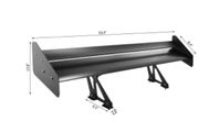 Universal Rear Wing Adjustable Brackets 53In Aluminum Alloy Car Spoiler Tuning Accessory Installed on Hatchback Trunk