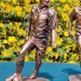Two Gilded footballers Image 9