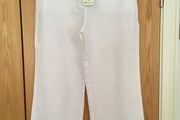 MONSOON White Linen Trousers 16 New