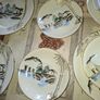 Japanese Kutani Porcelain 15pc Tea Set hand-painted landscape scene with gold gilded details Image 6