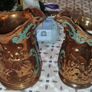 Pair of Genuine Antique Staffordshire Copper Lustre Jugs (c.1850) Image 2
