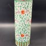 Famille Vert Chinese Porcelain Brush Pot Vase Qing 19th Century Image 3