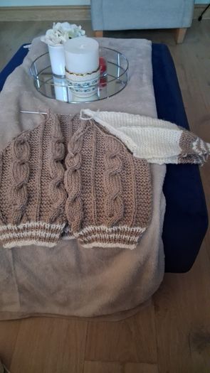 Hand knitted