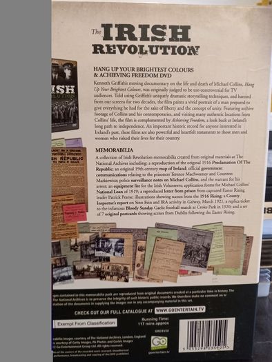 The Irish Revolution Dvd & Memorabilia Boxset Collection Michael Collins Maps Letters Documents Etc
