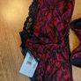 panache Sienna red and black basque set Image 3