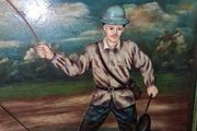 solid wood fishing picture