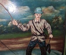 solid wood fishing picture