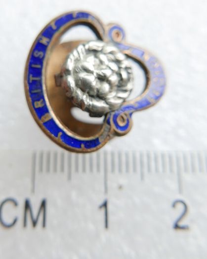 Vintage 1921 British Legion Brass Lapel Badge: J R Gaunt London