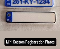 Custom Reg Plates Key Ring