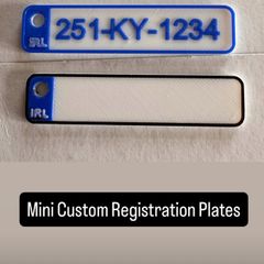 Custom Reg Plates Key Ring