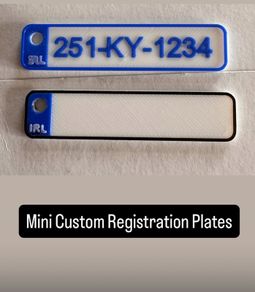 Custom Reg Plates Key Ring