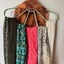 Hanger Organiser multi use - Scarf, Belt, Jewellery- Soft Green Brand New With 6 Scarves / shawls In Mint Condition.  (6) Image 3