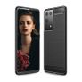 For Samsung Galaxy S21 Ultra Case Cover Carbon Fiber Design Shockproof Black New - FHT34SMK3 Image 3