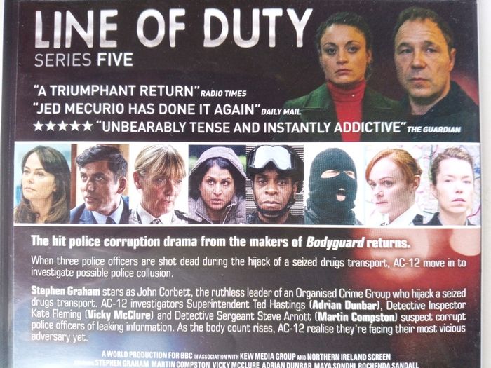 Line Of Duty - Series 1-5 (2012-2019) [TV DVD Boxsets]