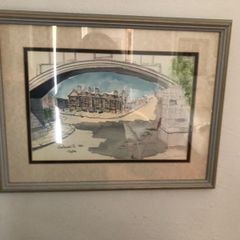 Original Art Winetavern Street 1950 by T Byrne