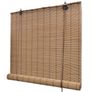 Roller Blind Bamboo 80x220 cm Brown Image 2