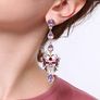 Butterfly Purple Drop Dangle Earrings Image 7
