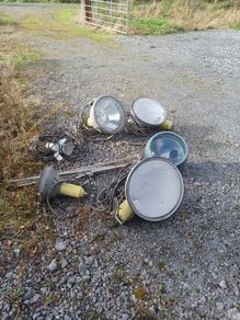 6 Vintage industrial spot lights