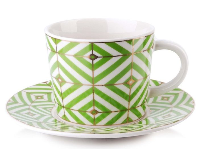 Porcelain Cup and Saucer Zoe 240 Ml