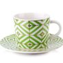 Porcelain Cup and Saucer Zoe 240 Ml Image 3