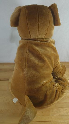 Large Keel Toys Shar Pei Dog 17 inch Simply Soft Collection Plush Stuffed Animal Toy Brown Wrinkly Puppy