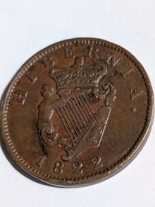 1822 Irish Halfpenny