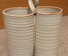 Handmade Double Ceramic Planter/ Vase/ Holder by Muckross House Killarney Pottery