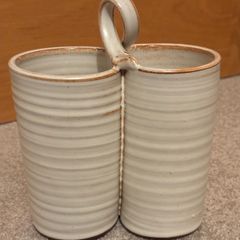 Handmade Double Ceramic Planter/ Vase/ Holder by Muckross House Killarney Pottery
