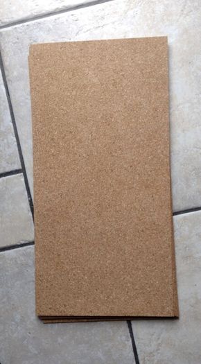 44 psc.(4 Pack).Natural Cork Tiles for Wall or Floor Decoration.(Miami Red) New