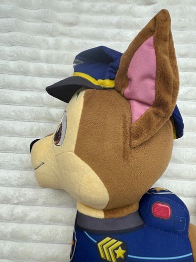 Nickelodeon Paw Patrol Chase Large approx 16" Plush Spin Master Used Please look at the pictures