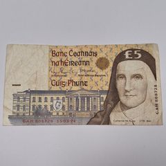 Irish Bank Notes - Bundle of Three 5 Punt Notes - Catherine McAuley