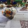 5 Beautiful Old Ceramic Oil Lamps, Painted with Orange, Yellow, and Blue Pansies Postage Available Image 3