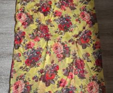 Yellow Floral Infinity scarf