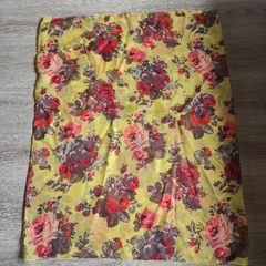 Yellow Floral Infinity scarf