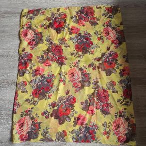 Yellow Floral Infinity scarf