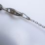 Vintage  Long Sterling Silver Necklace Swirly Oval Beads Length 31" - 10,7g Image 10