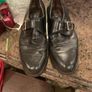 mens black leather shoe size 10 Image 2