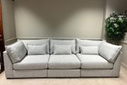 (New) 3 Seater Sofa - Slivergrey