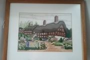 Tapestry Picture of Country Cottage