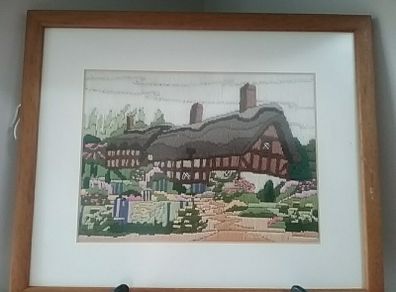 Tapestry Picture of Country Cottage